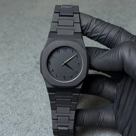 Full BLACK AURA Quartz Watch