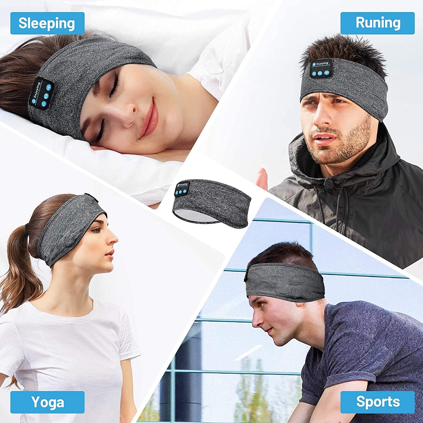 2-in-1 Sports & Sleep Bluetooth Headband