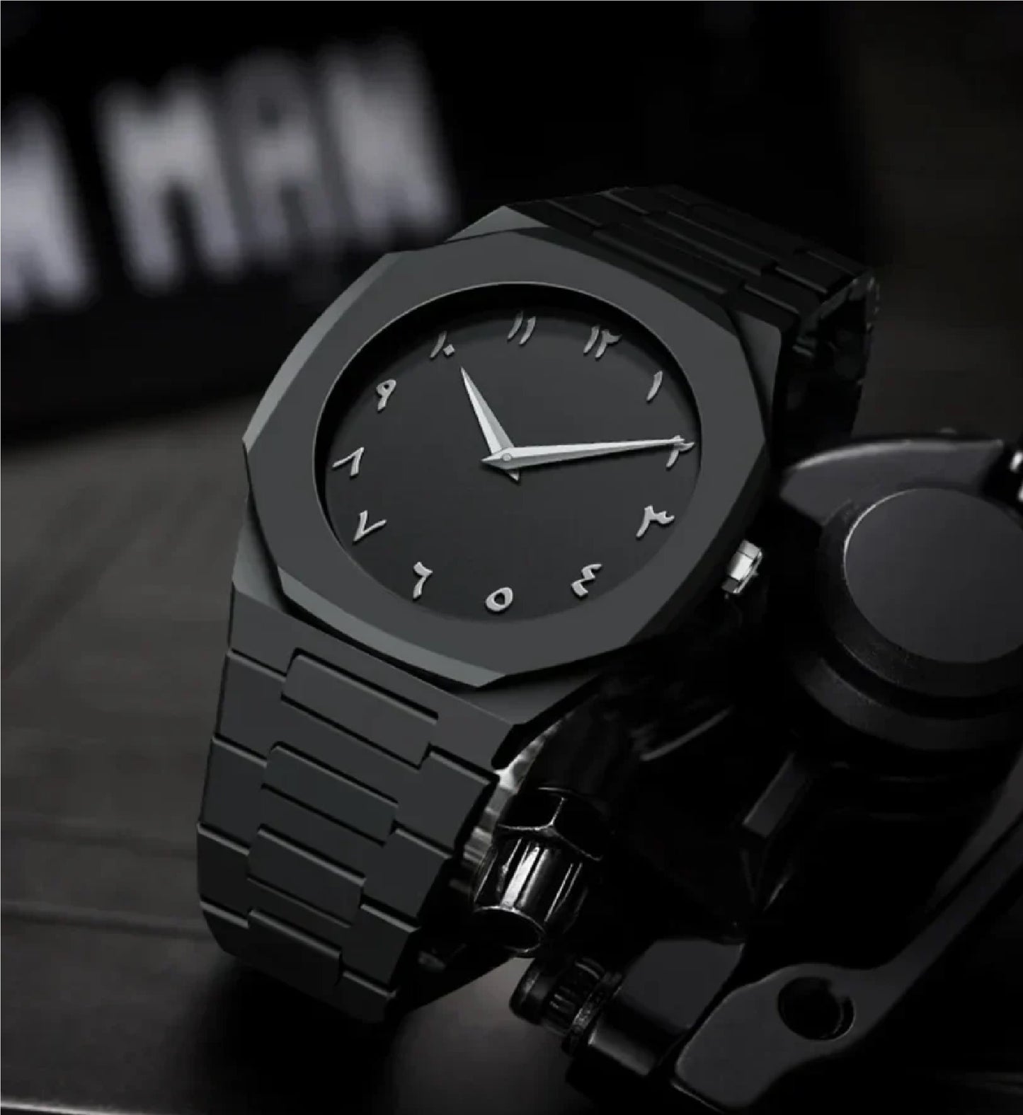 Full BLACK AURA Quartz Watch
