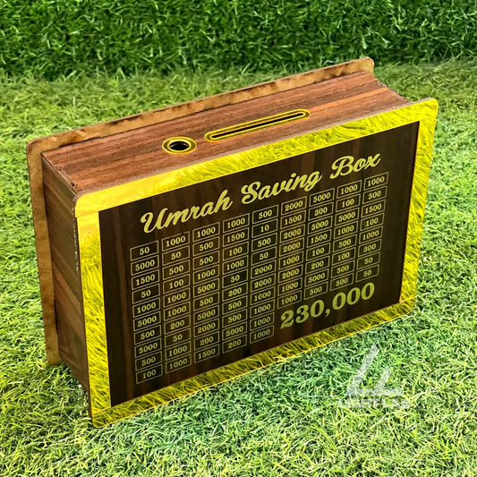 Wooden Umrah Saving Box