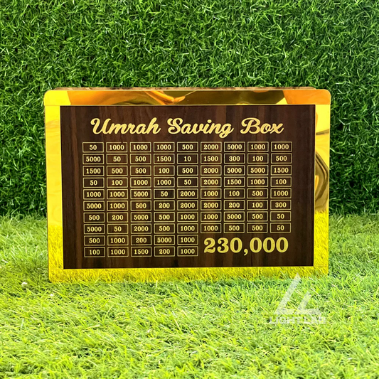 Wooden Umrah Saving Box